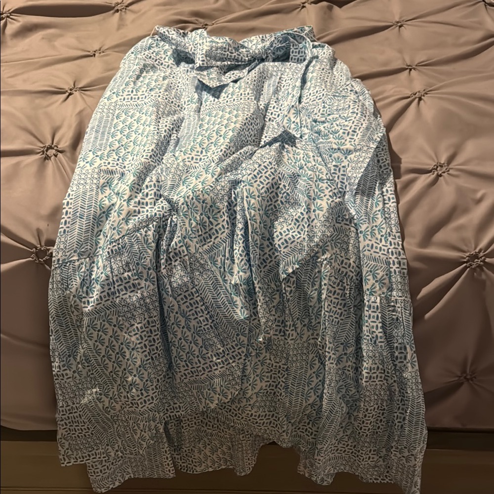 Vineyard Vines Asymmetrical Ruffled Midi Skirt